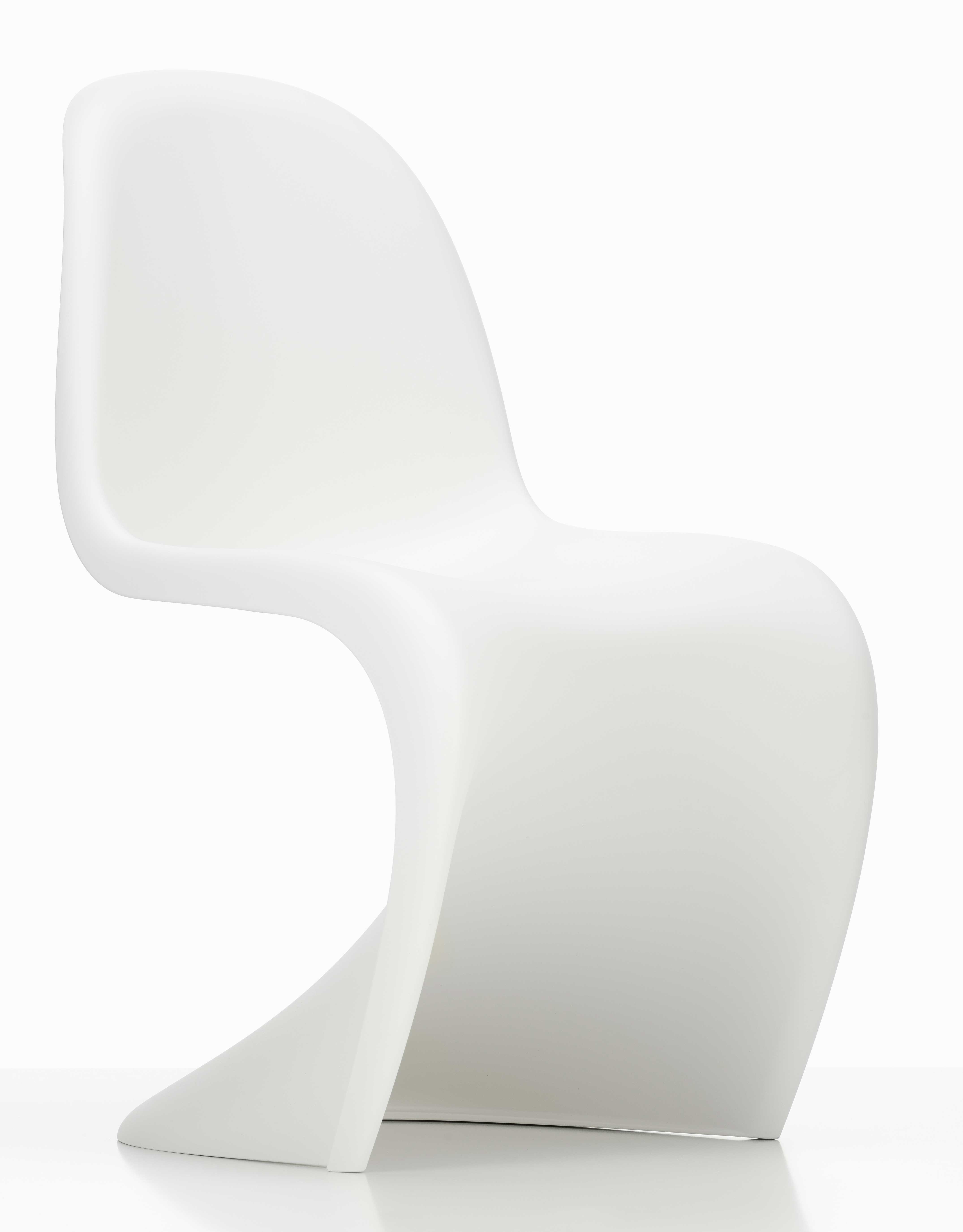 Designerstuhl Panton chair aus Plastik in weiss von Vitra im LHL-Shop –  Frontalansicht