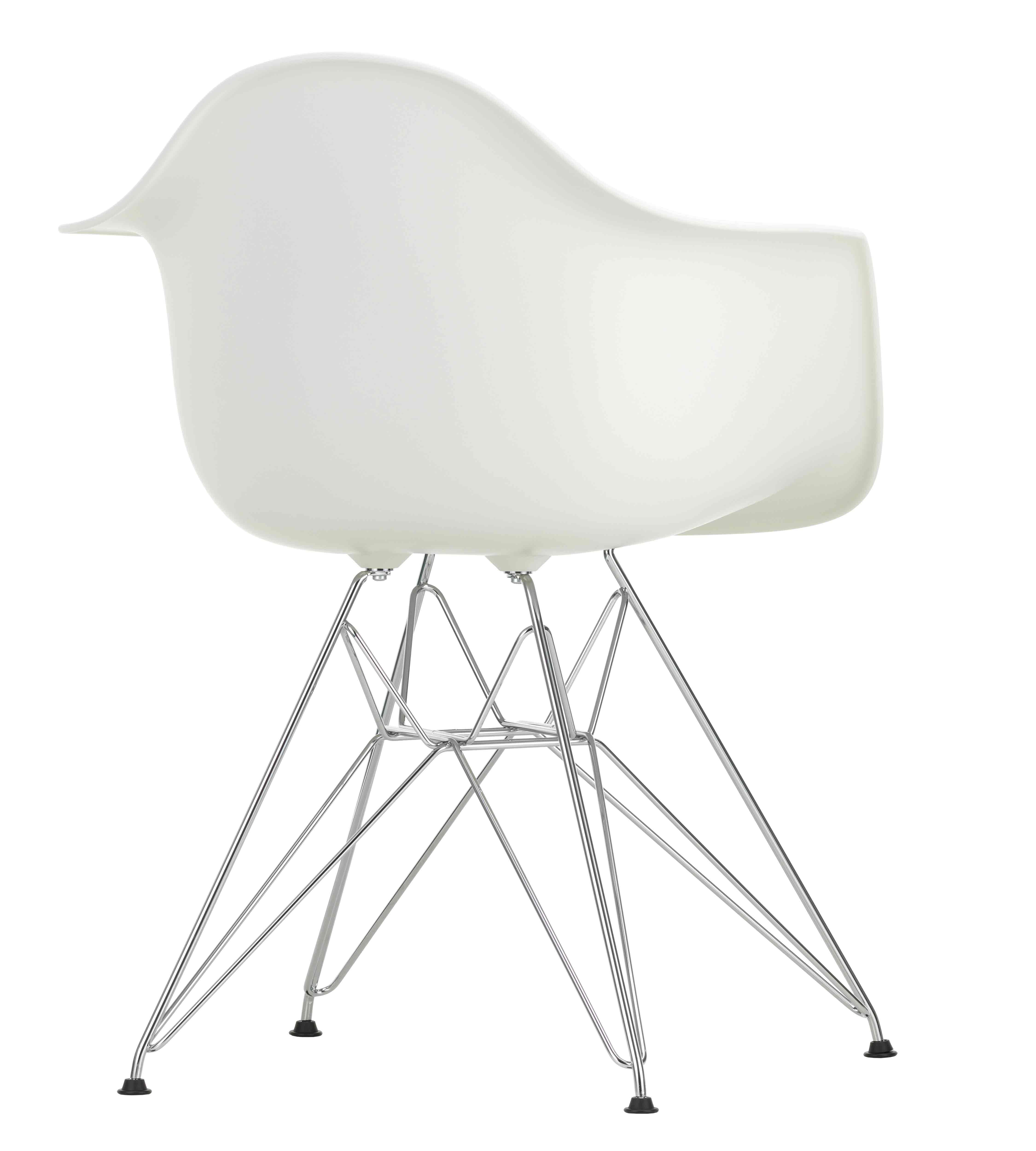 Designerstuhl Side chair DAR in weiss mit Metalluntergestell von Vitra jetzt im LHL Onlineshop kaufen – Rueckseite