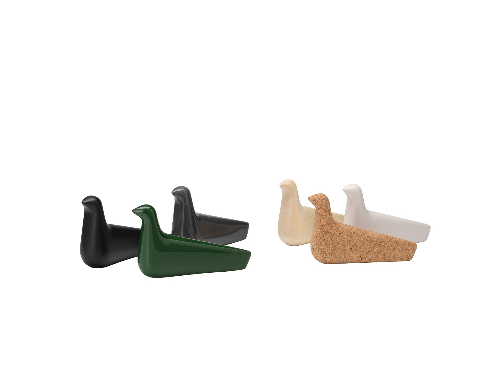 Designobjekt Vogel LOiseau von vitra Keramik elfenbein im LHL Onlineshop kaufen. Gruppe in Farben