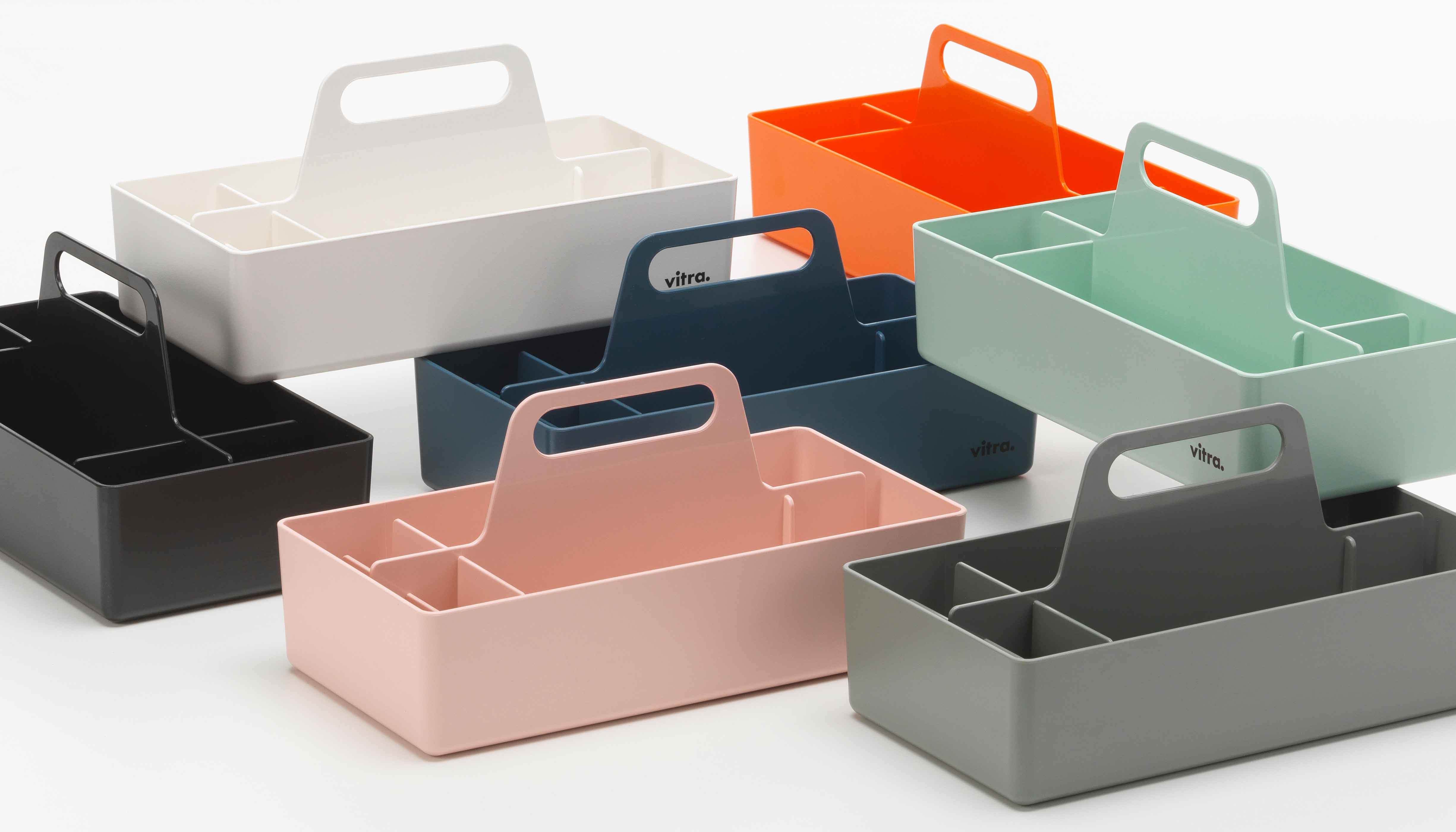 Toolbox RE weiss von vitra im LHL Onlineshop kaufen - Farbige Boxen zusammen