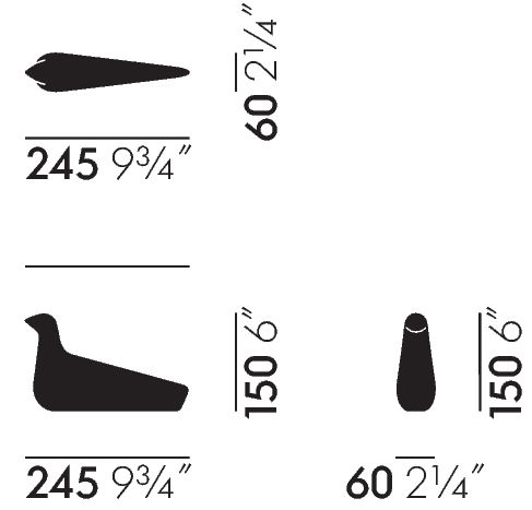 Designobjekt Vogel LOiseau von vitra im LHL Onlineshop kaufen. Maße2 Designobjekt Vogel LOiseau von vitra im LHL Onlineshop kaufen. Maße2